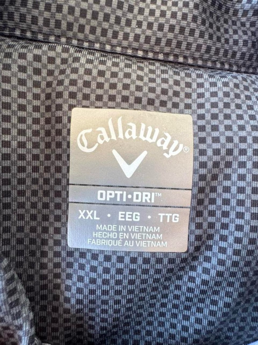 Callaway Opti Dri Swing Tech Mens Size 2XL XXL Gray Short Sleeve Golf Shirt - Picture 6 of 7
